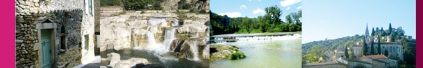 village de Roques sur c�ze, cascade